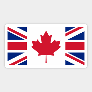 Canada - U.K. Flag Mashup Sticker